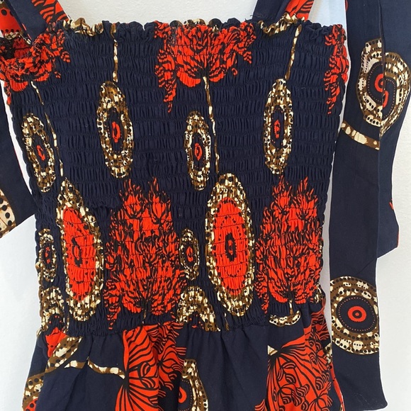 NWT Moscope African print midi dress, S/M - Picture 3 of 9